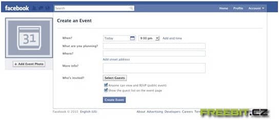 Facebook events 2010 freebit